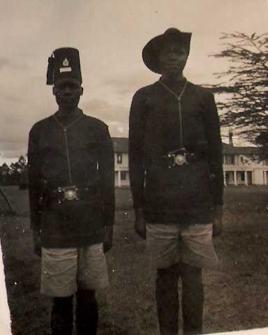 Askaris next to the Quad - 1953