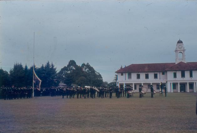 Nairobi School Band on Flag Parade - 1970