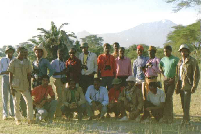 Nairobi School Biology Club in Amboseli National Park - 1973