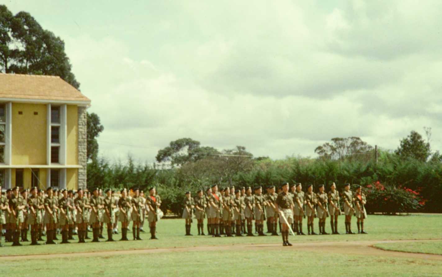 The Prince of Wales School CCF - Queen's Birthday Parade 1963