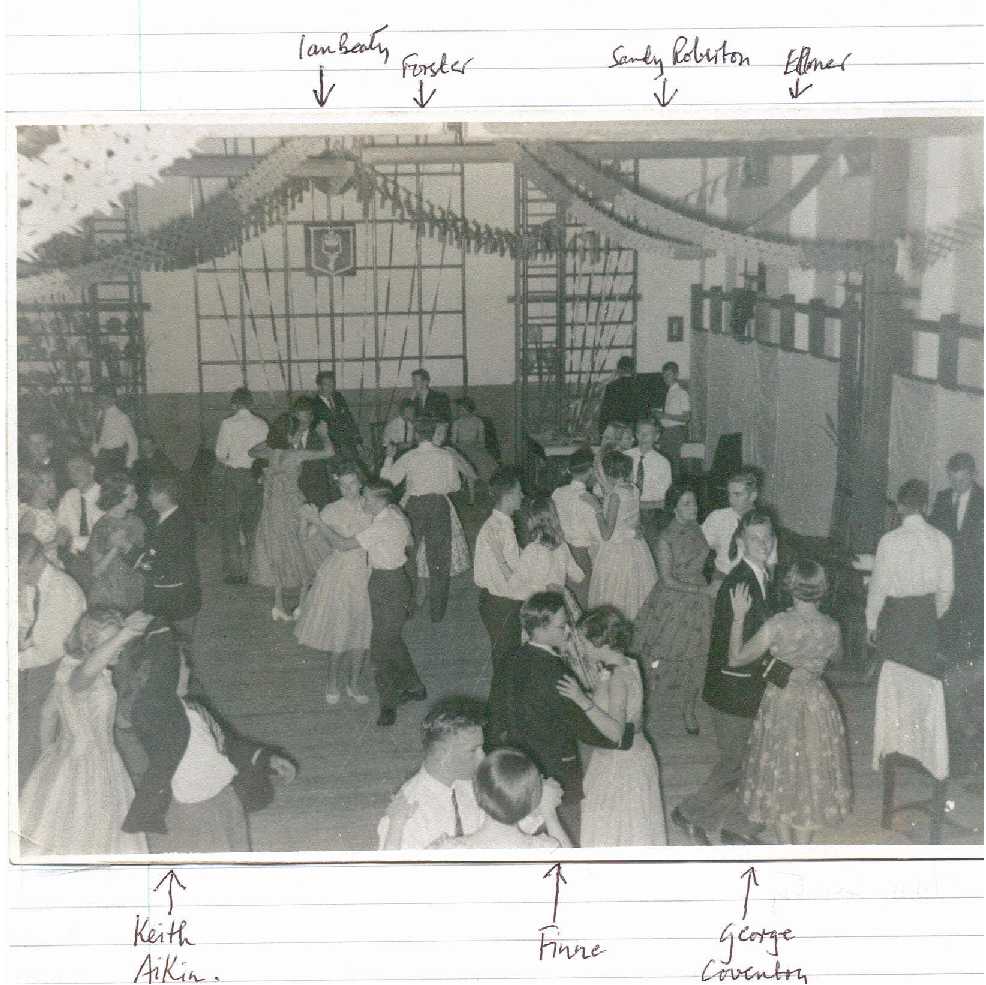 Prince of Wales School - Clive House Dance - 1st March 1958