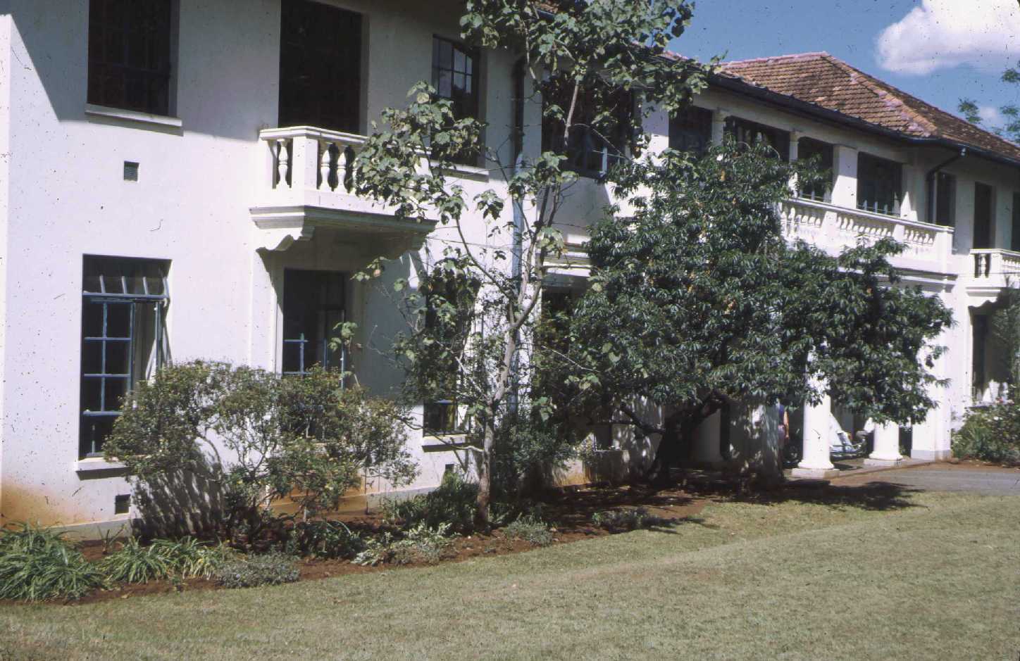 Prince of Wales / Nairobi School - Clive House Dormitories with master's flat beneath - Dec 1969