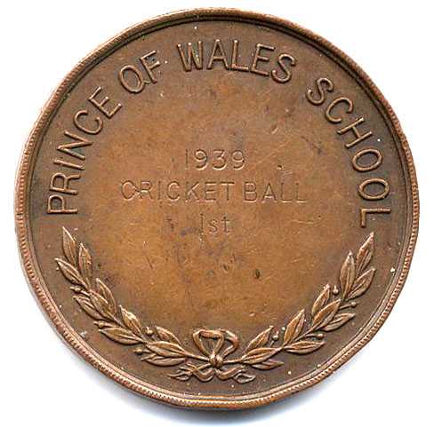 Cricket Ball Medal - 1939