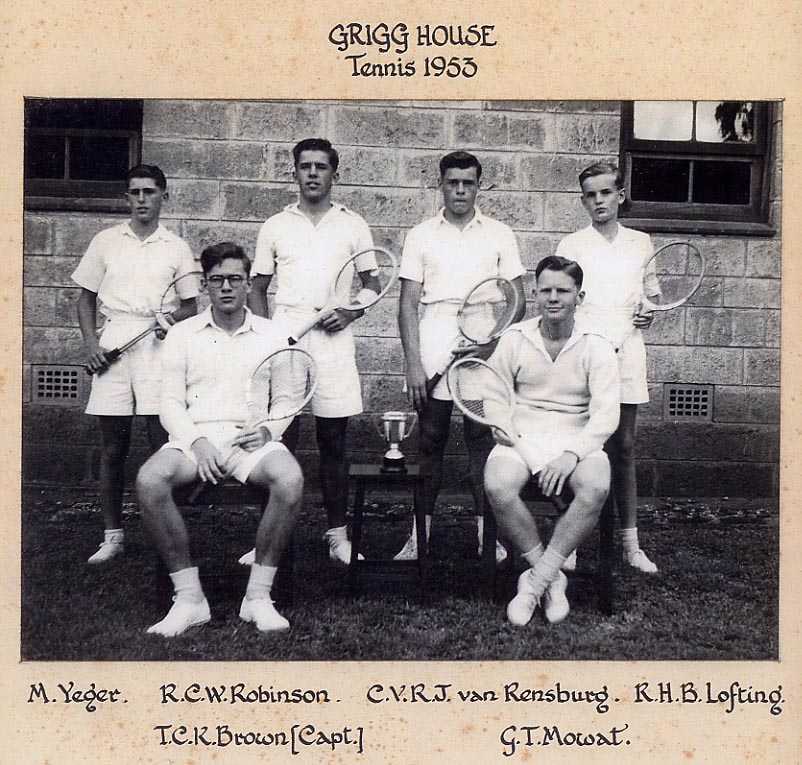 Image of Grigg House Tennis Team 1953