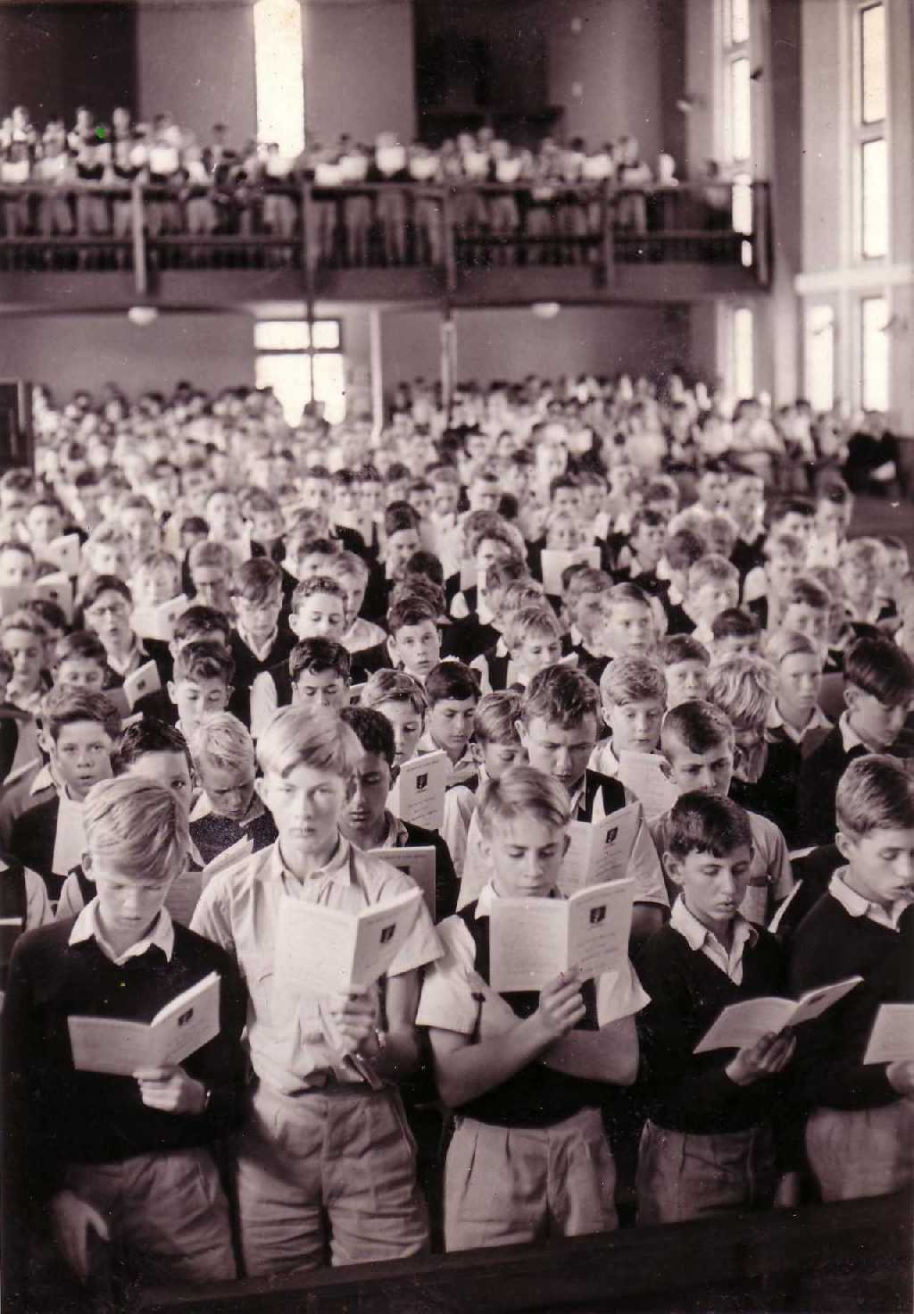 Prince of Wales School - Inside the new Chapel 1958