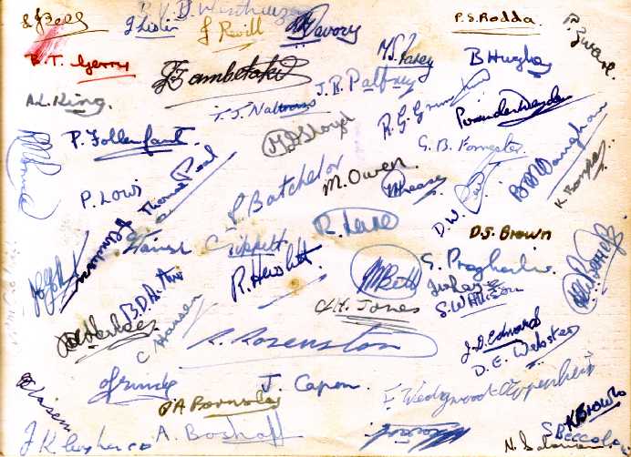 Image of Intermediate House signatures - 1953