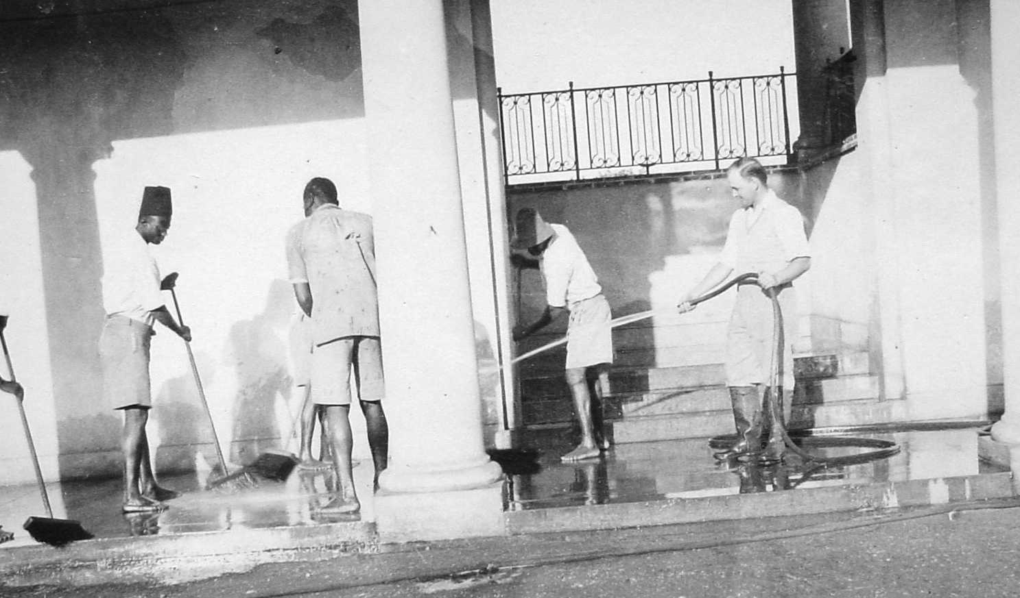 The school gets a clean