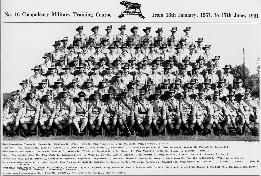 Image Kenya Regiment - January 1961 intake