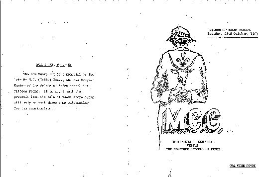 MCC visit 1963 - programme