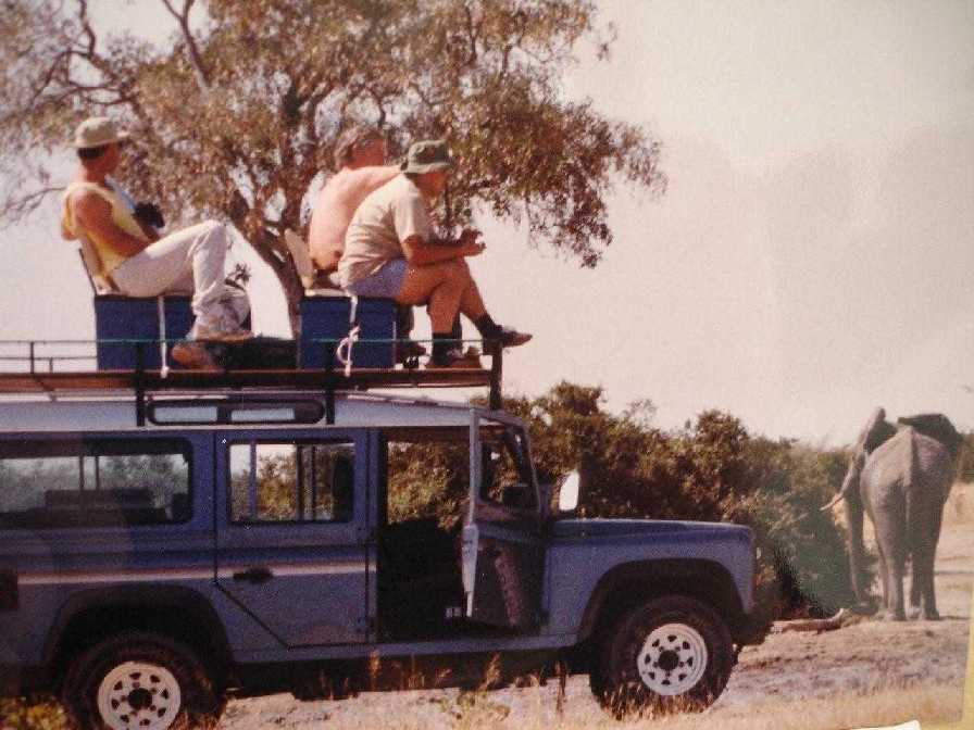 1991 - Gerald Raath game viewing in Botswana