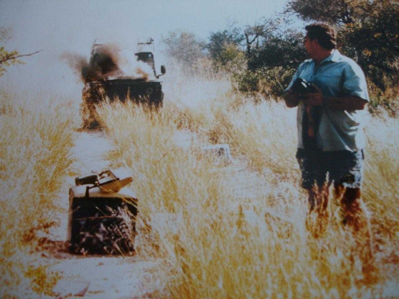 1992 - Gerald Raath lost his 'Landy' in a fire in Botswana