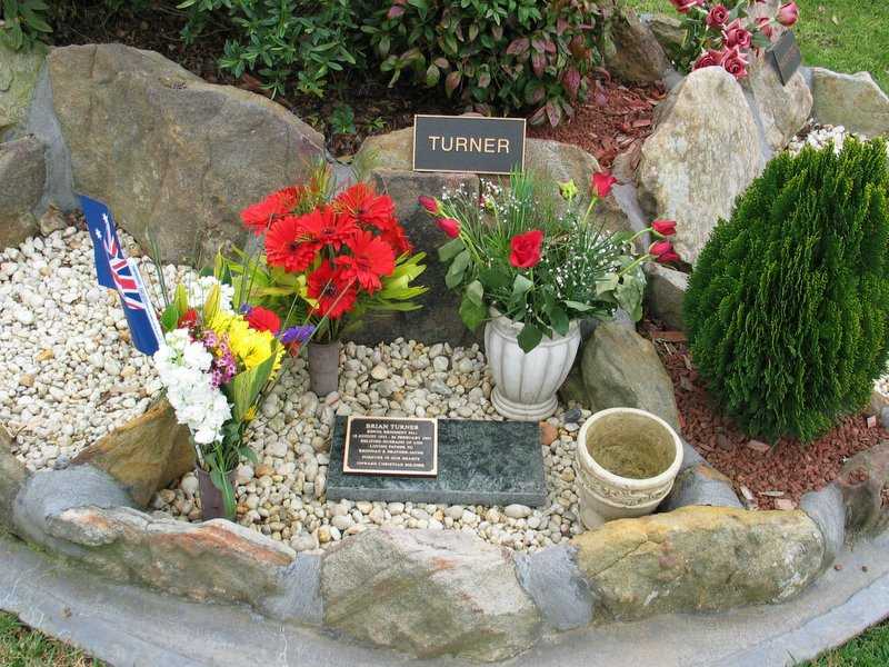 Image of final resting place of Brian Turner