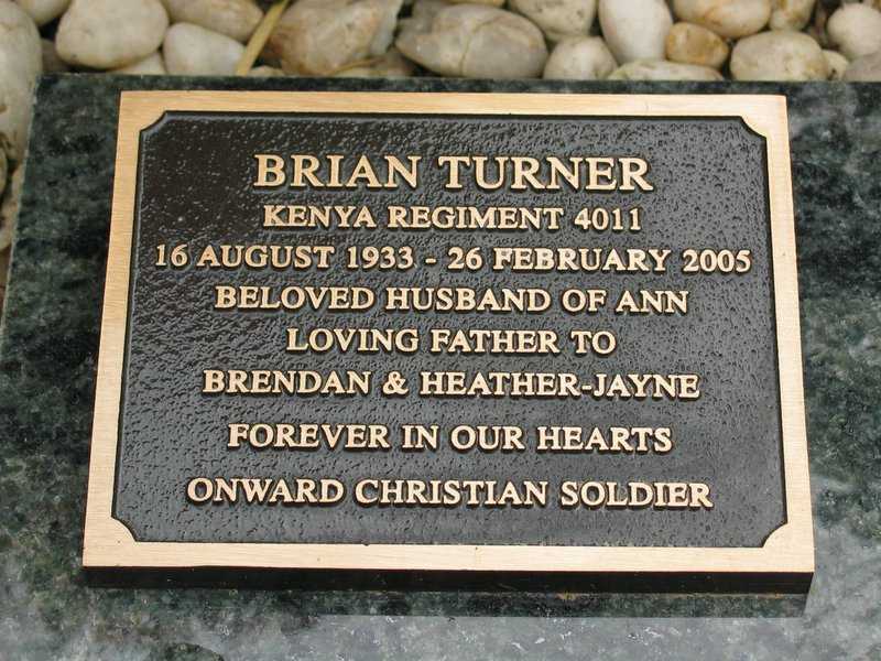 Image of final resting place of Brian Turner