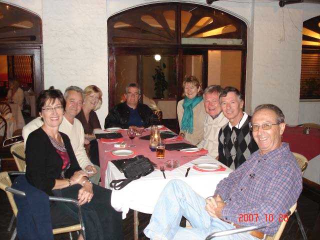 Mini-reunion at Razzmatazz restaurant at Umhlanga Rocks, KZN