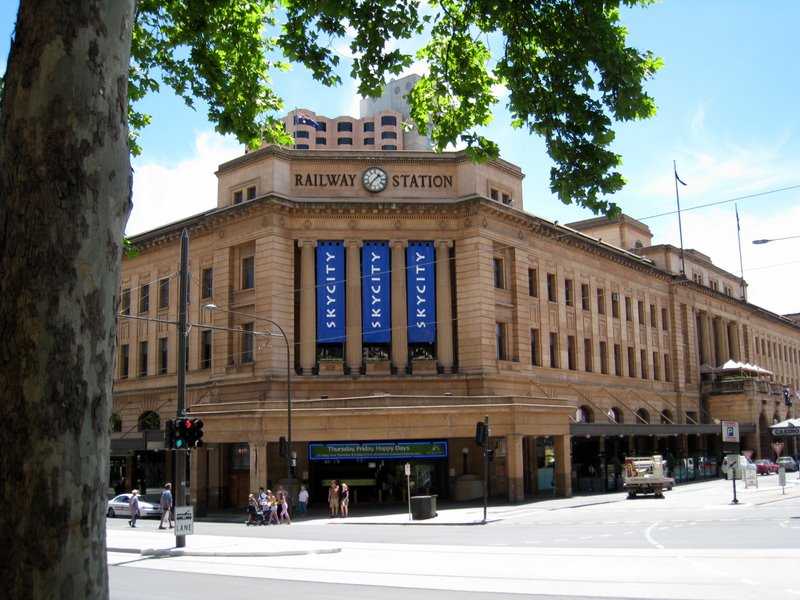 Central railway station in Adelaide, capital of South Australia