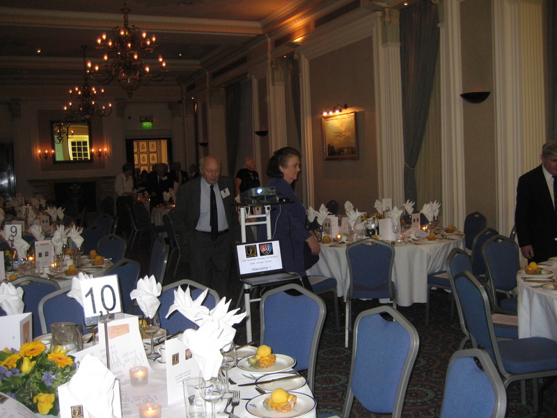 Everyone enters The Ballroom for the 2008 Old Cambrian Society Annual Dinner at the RAF Club, Piccadilly, London