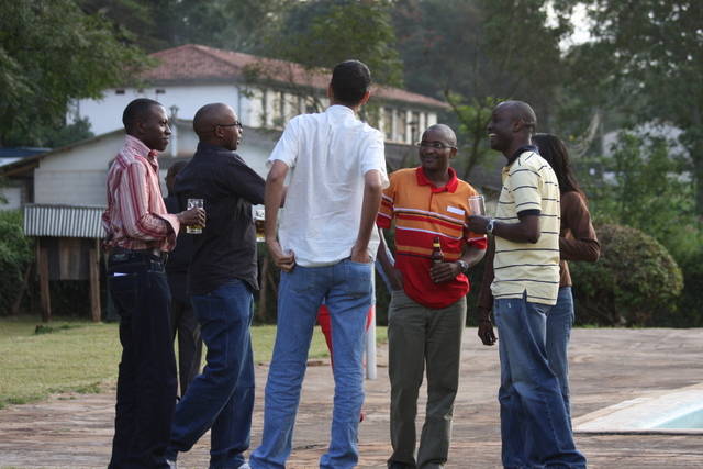 Reunion - Nairobi School beside the pool - 20th June 2009