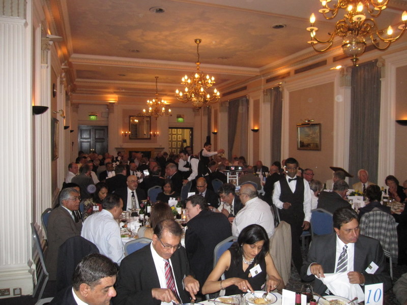 Dinner in progress in the Ballroom