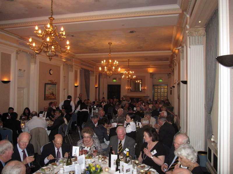 Dinner in progress in the Ballroom