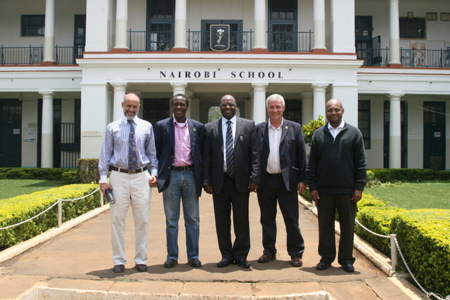 Mini Reunion -  Le Feuvre, Ilako, Malik & Watatua visit the School - Nairobi 16th Sept 2011