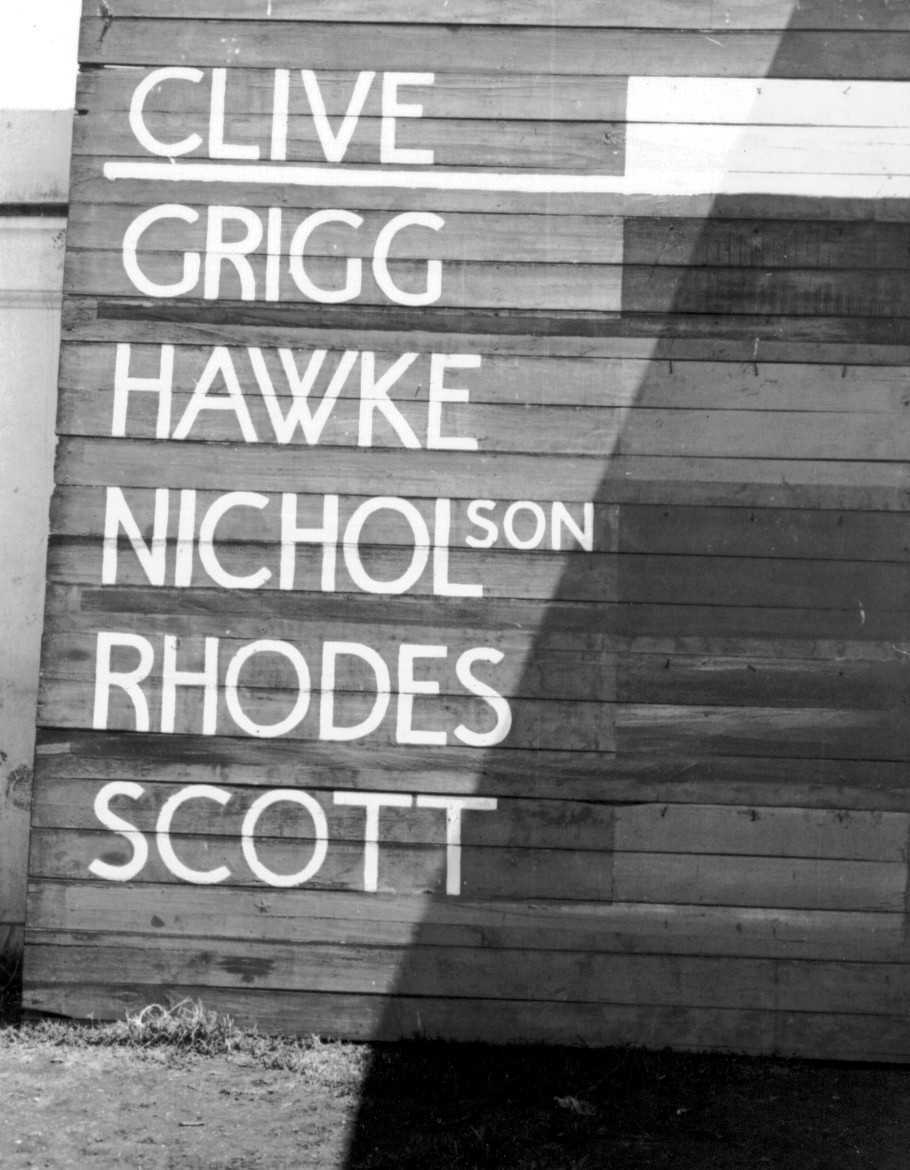 Prince of Wales School - Athletics Scoreboard 1965