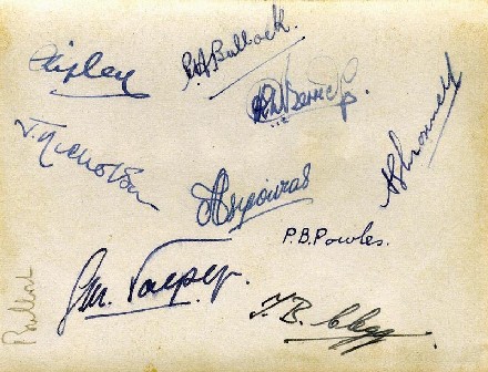 Image of Scott House Prefects' signatures - 1953