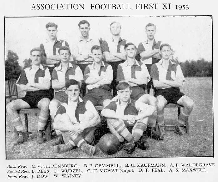 Prince of Wales School Soccer Team - 1953