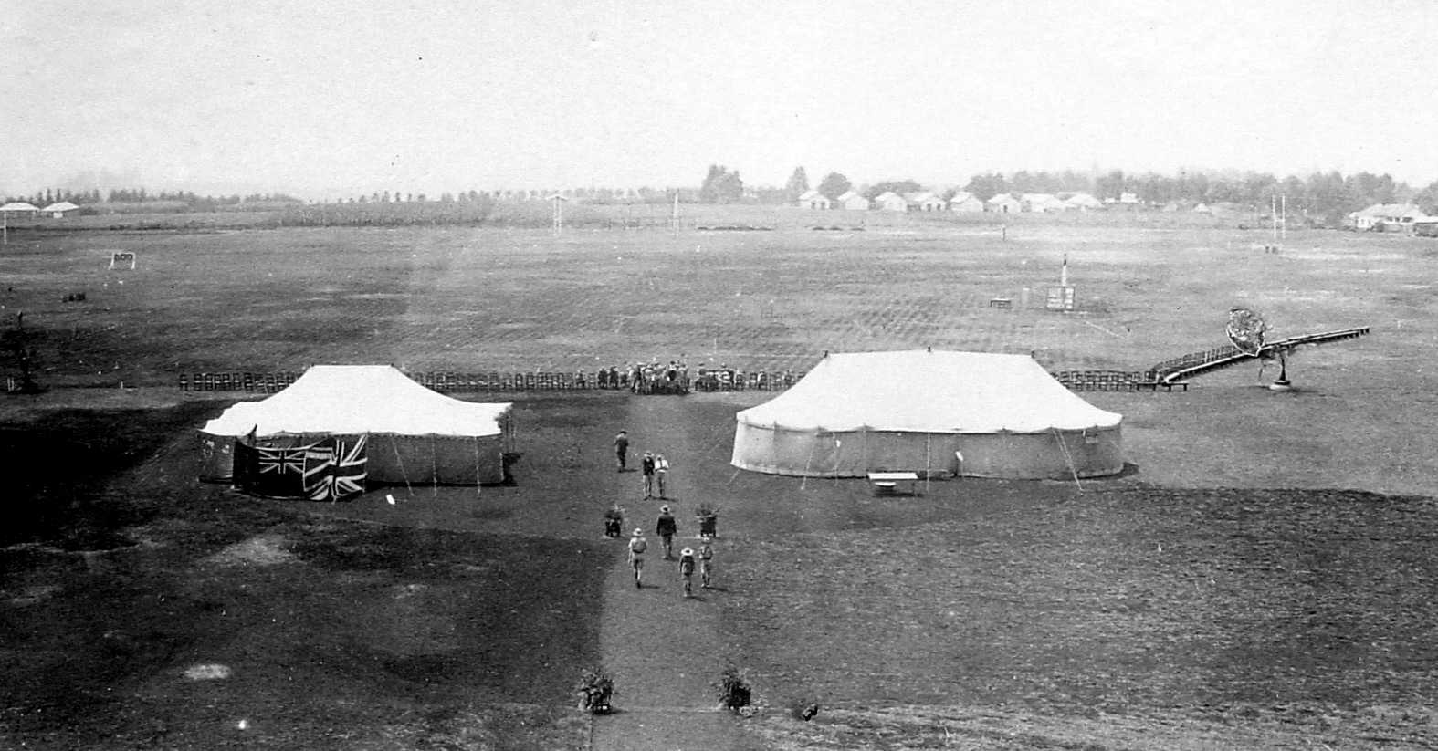 Grounds to the front of School - Sports Day, August 1931
