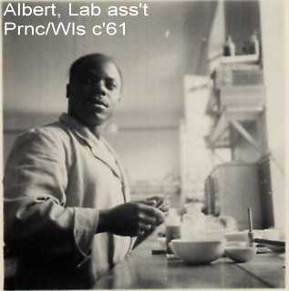 Albert, lab assistant - c1961