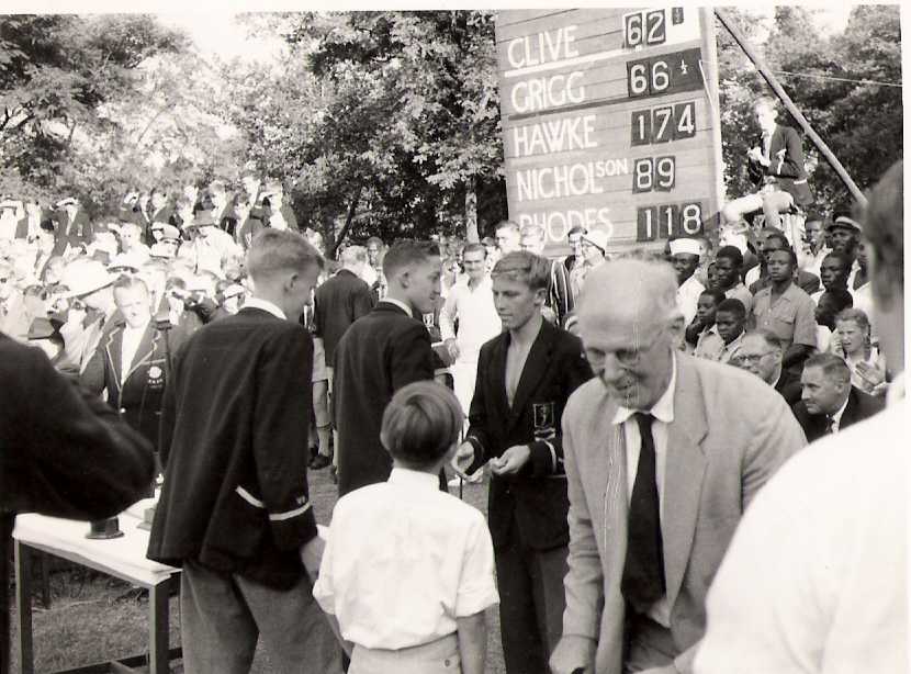 Presentation of School Swimming colours - 4th April 1959