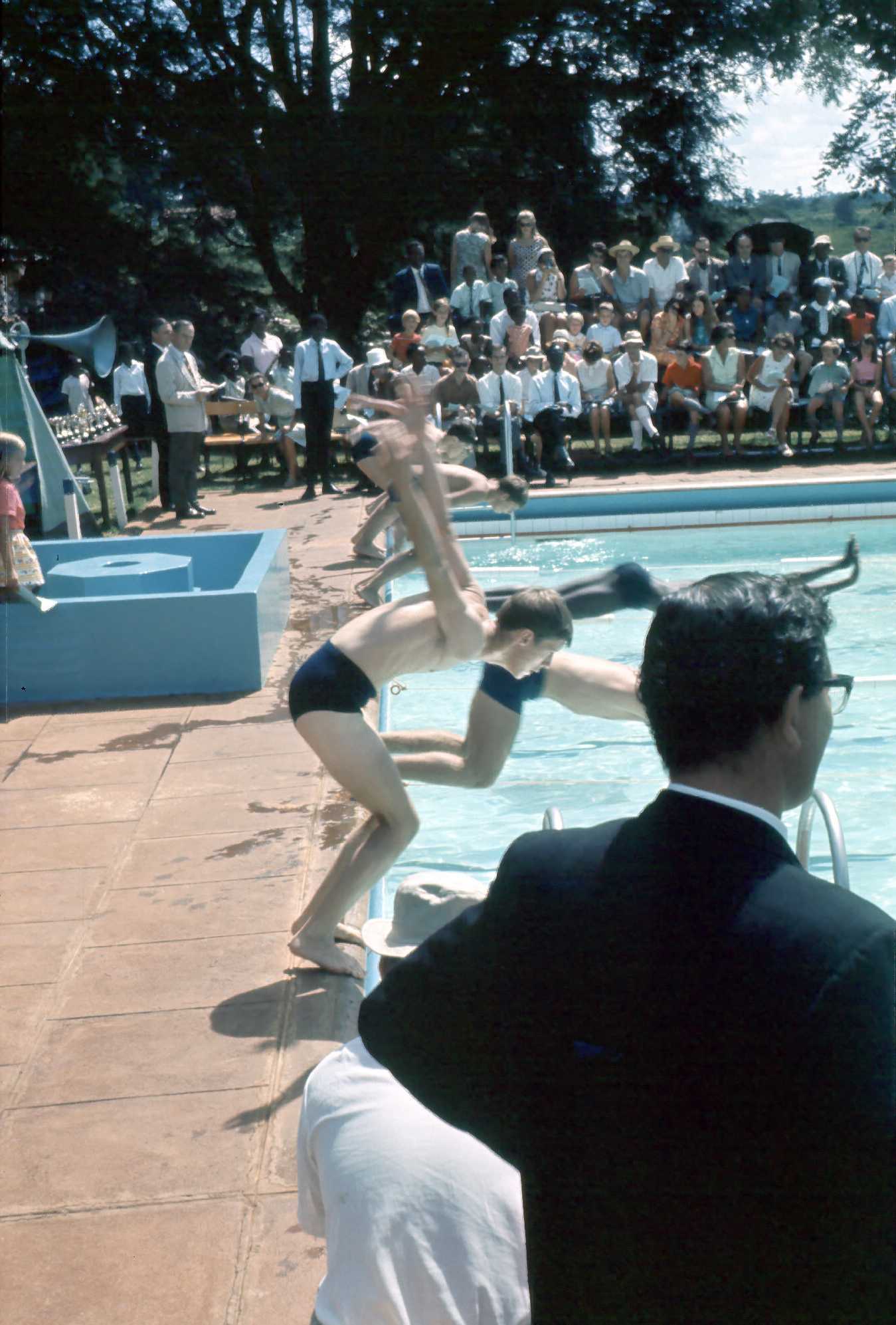 Swimming Gala - 1969 - Inter-house relay start